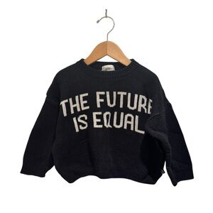 TRESSY Kids Black knit boxy Sweater - size 2